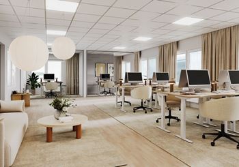 Smakfullt kontor på Limhamn med mindre lager